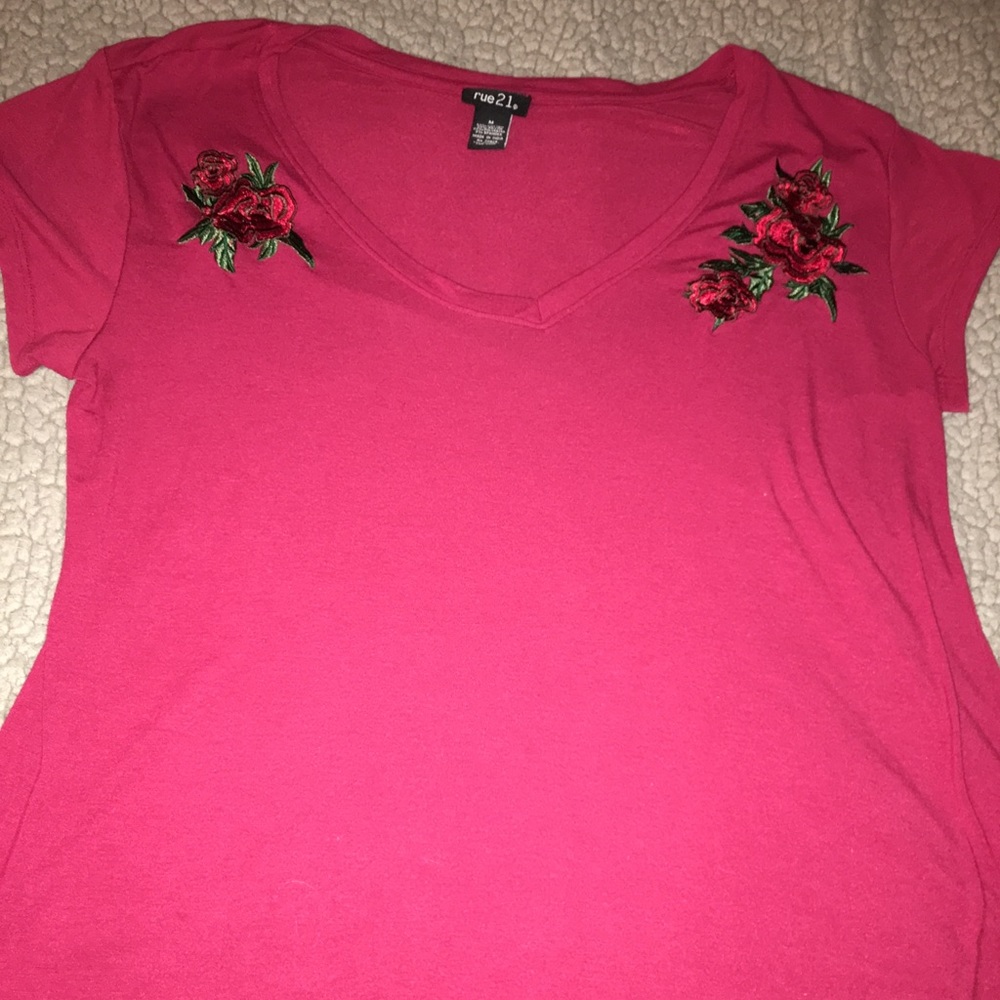 red rose rue21 top